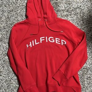 Red Men's Hoodie Sweater